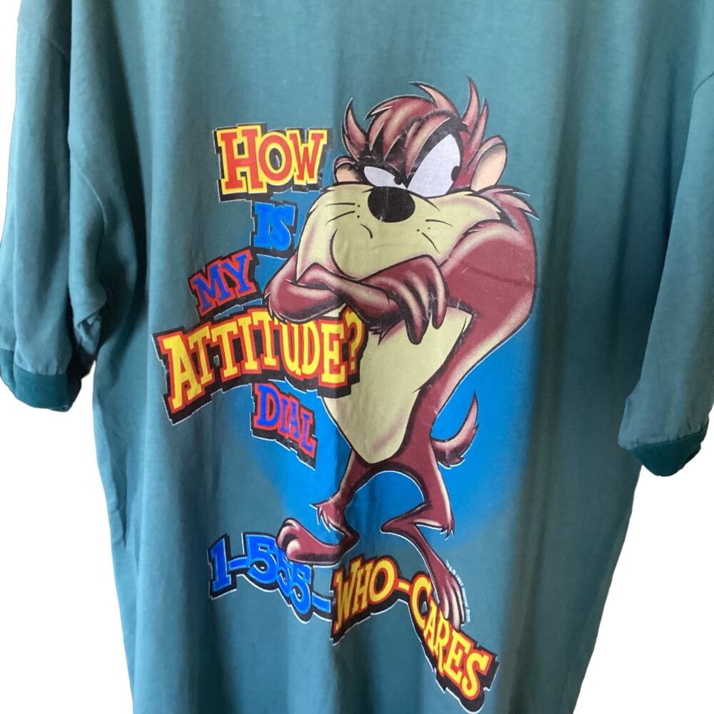 Sherry's Best Looney Tunes Taz Attitude Graphic Tee Size XL